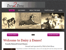 Tablet Screenshot of dairy2danes.com